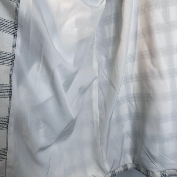 Carolina Belle Longline Open Front Boyfriend Plaid Blazer Lined Size XL Office - Picture 6 of 12